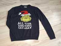 Sweter Grinch 158 dla chłopca