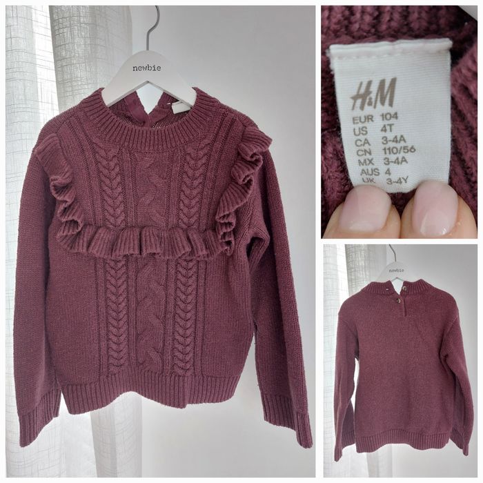 Zestaw sweterków i spodni H&M 98/104