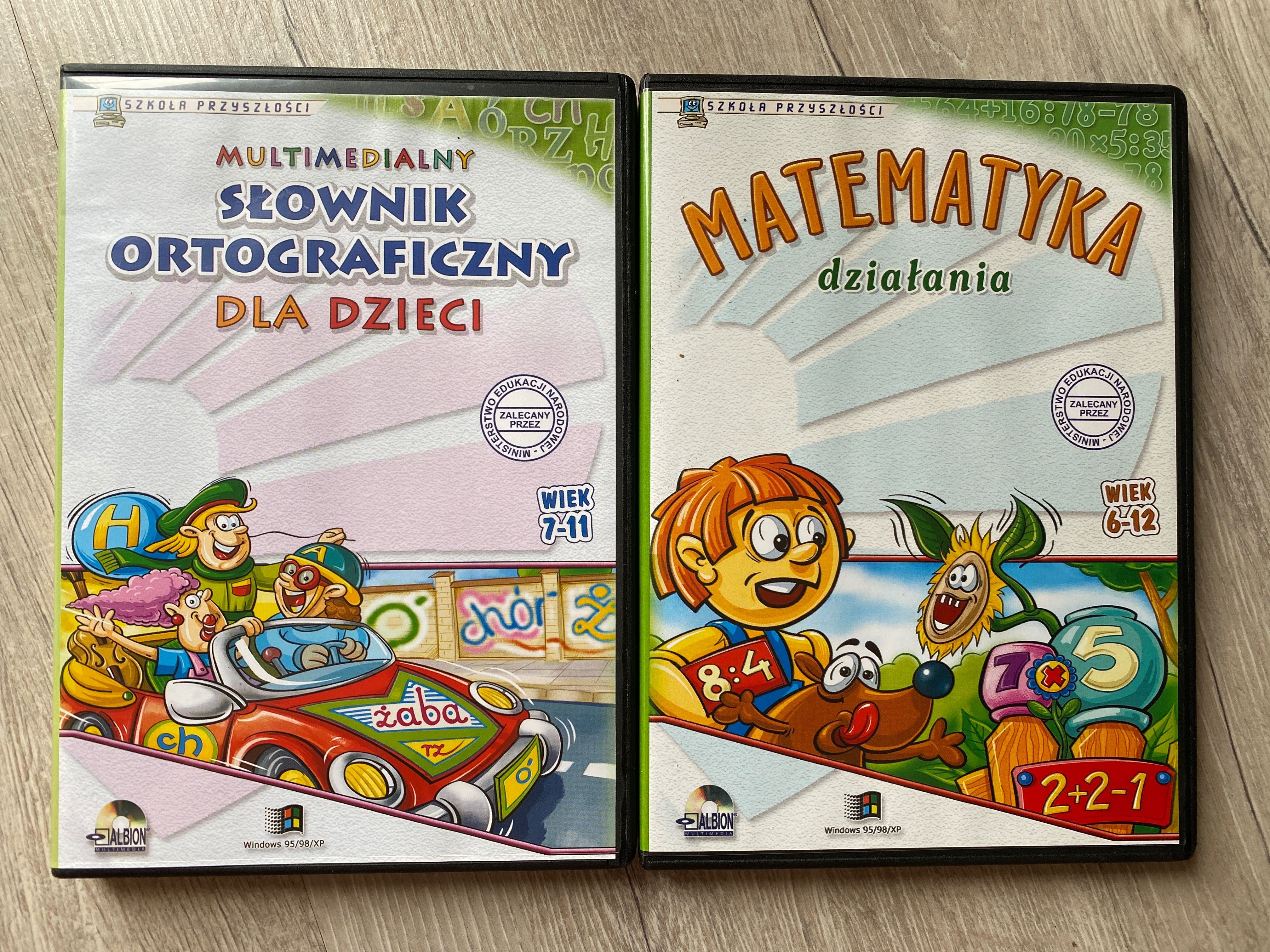 Matematyka działania, multimedialny słownik ortograficzny płyty