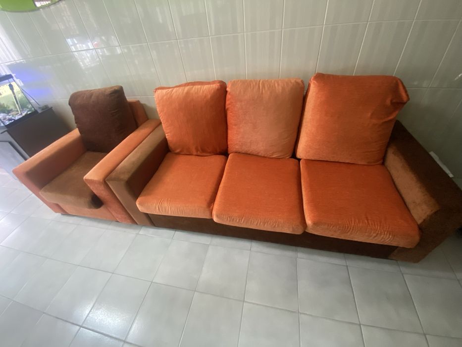 Sofá 3 lugares + poltrona