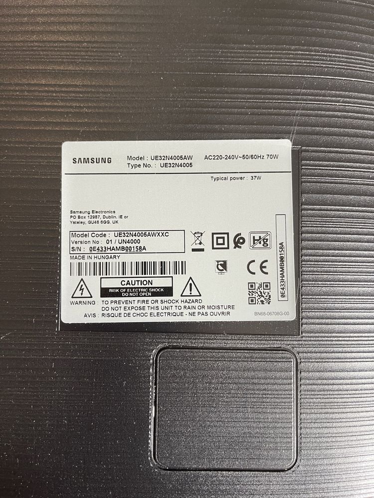 Телевизор Samsung UE32N4005AW запчасти