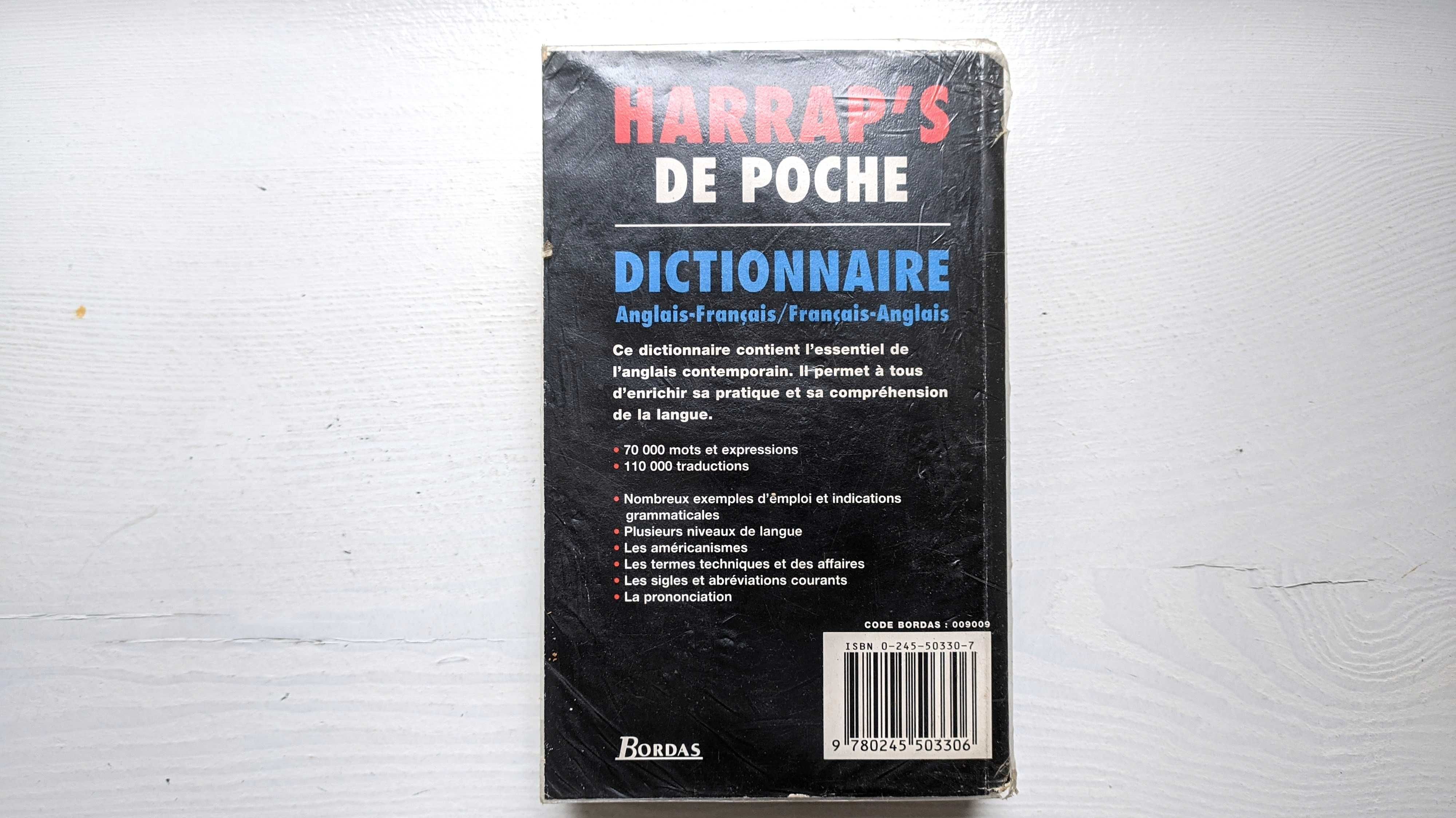 Słownik angielsko francuski. Harrap's de poche Anglais-Francais