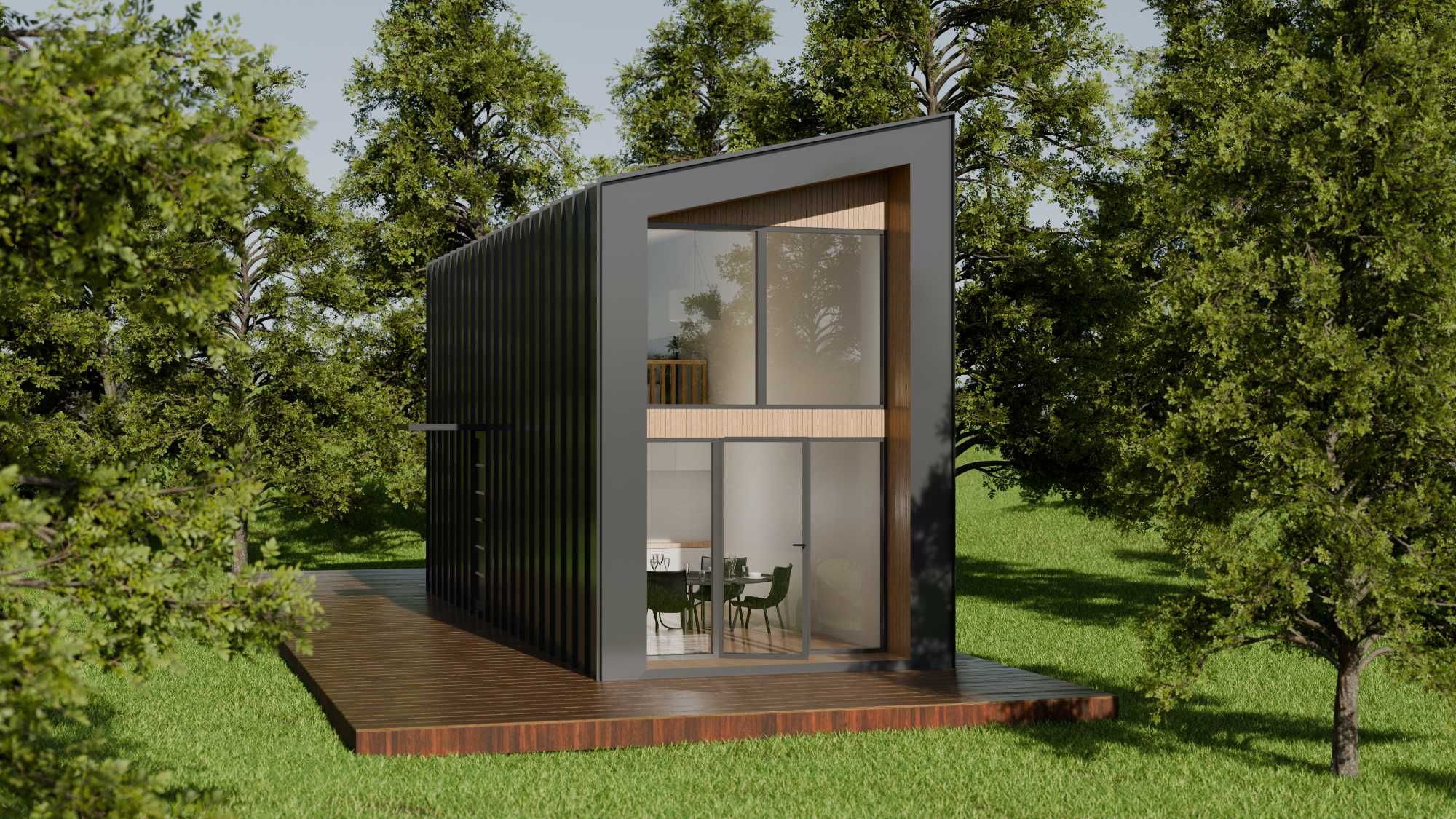 domki szkieletowe , całoroczne , letnie 35 m2 / 70m2