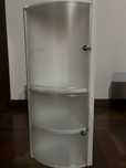 Estante de WC, para canto, com portas