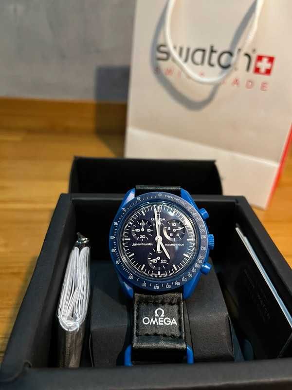 Omega x Swatch Neptune Mission Bioceramic - SO33N100 Scratch-Resistant