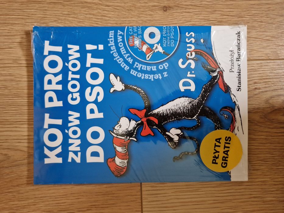 Kot Prot znów gotów do psot dr. Seuss + płyta CD nowa w folii