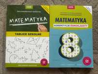 Zestaw: matematyka tablice szkolne i korepetycje ósmoklasisty