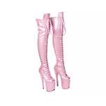 20CM Wysokie kozaki szpilki pole dance regulowane 90cm platforma 39-43