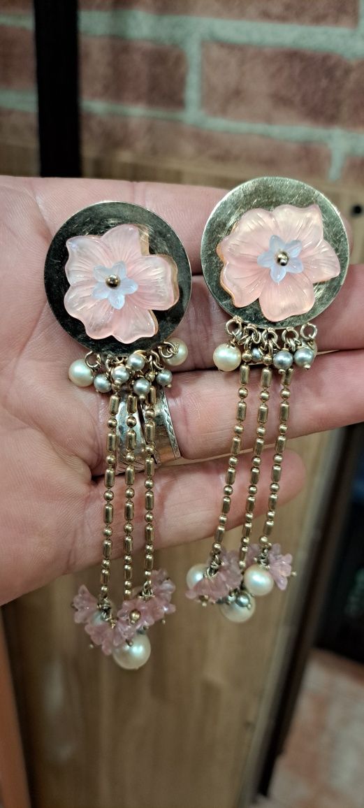 Brincos vintage Cadeor em prata.