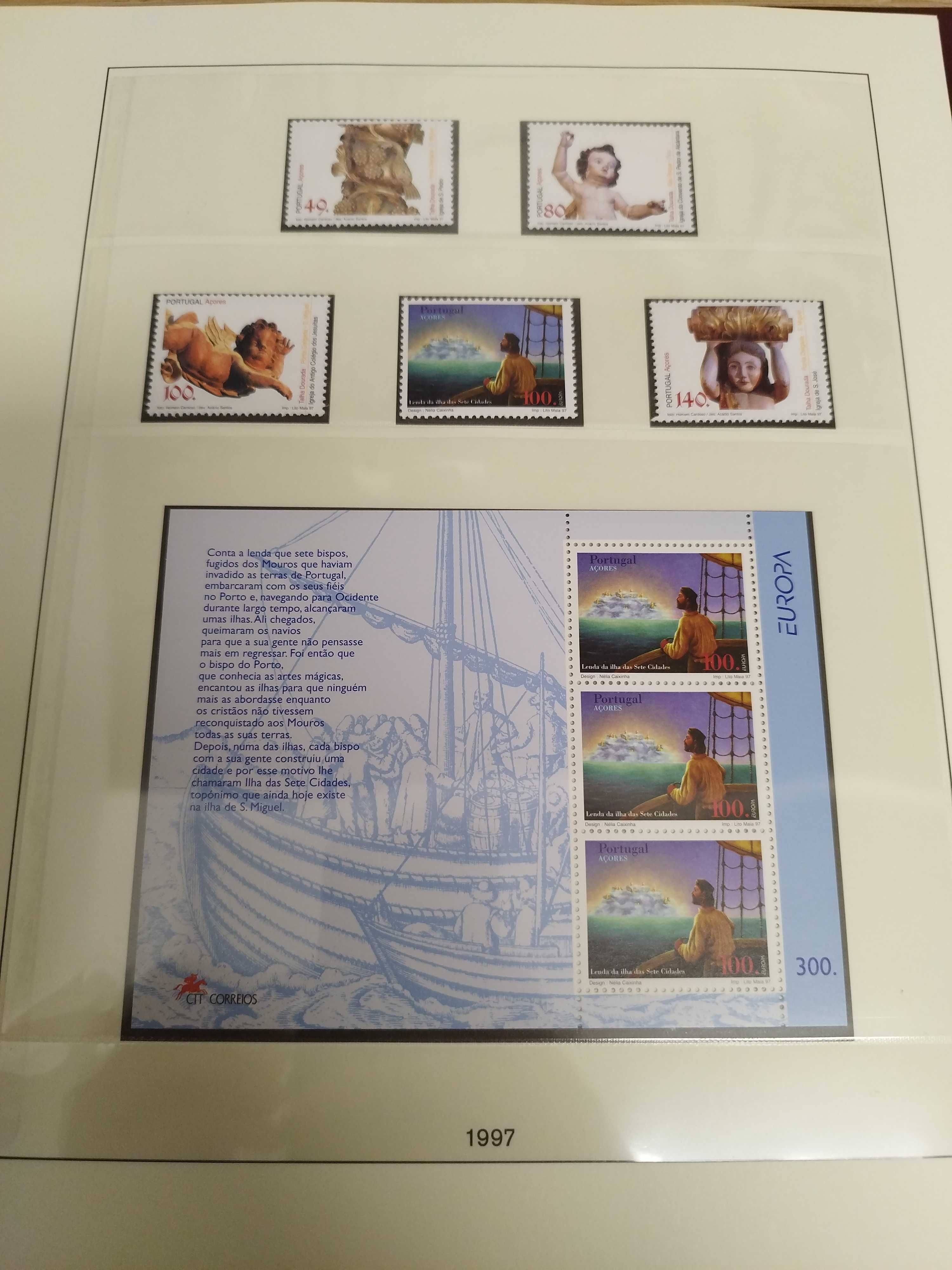 Album Lindner- Selos Açores 1980 a 2001