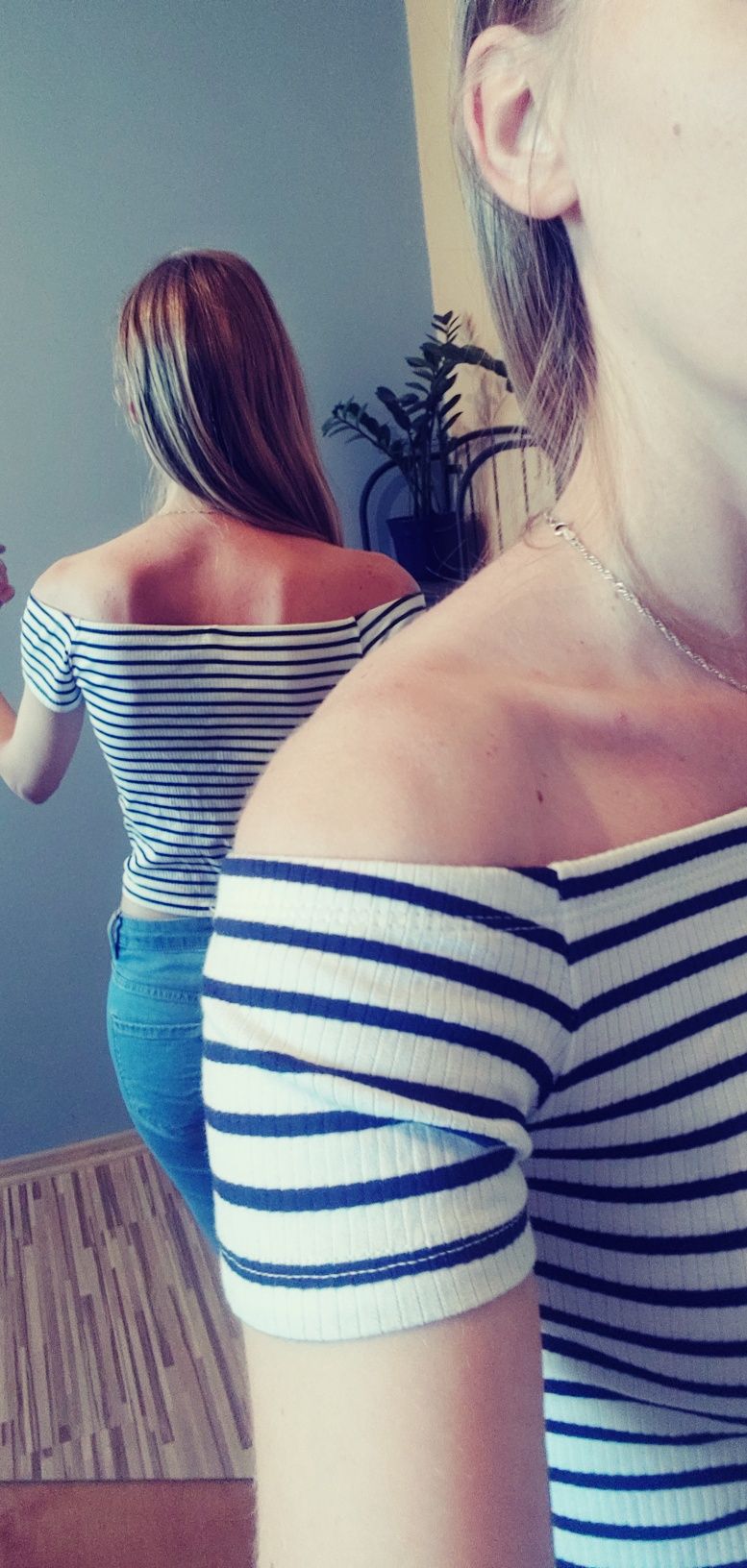 Top crop w paski
