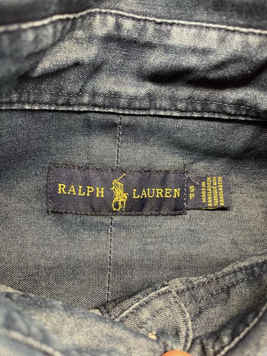 Koszula Ralph Lauren jeans dżinsowa jeansowa niebieska męska