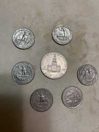 Монети США, медаль АУ та інше все за 350 грн
