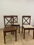 Conjunto de 12 cadeiras (6castanhas+6brancas)