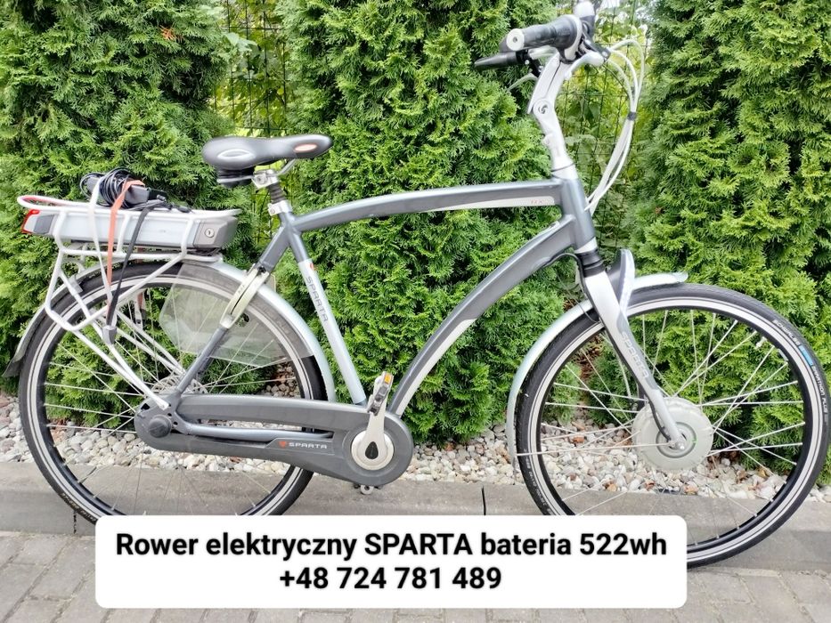 Rower elektryczny SPARTA bateria 522wh, 5 trybów wspomagania