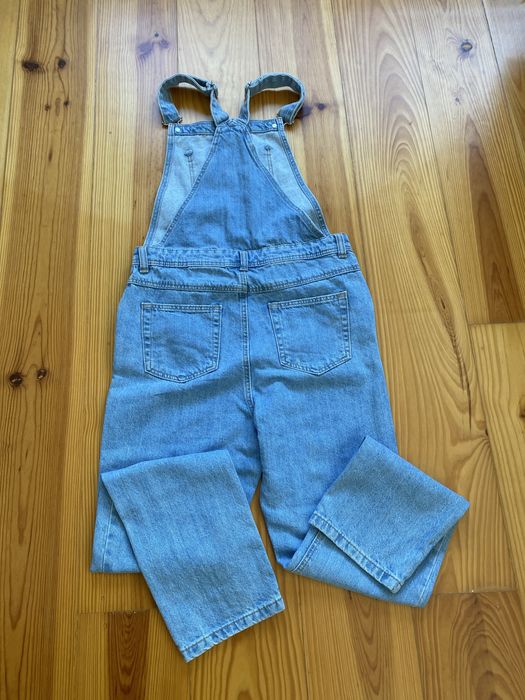 Macacão/jardineiras ganga Mango