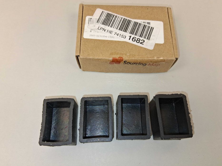 N251 Zestaw 4 Sztuki Antypoślizgowe Stopki Nakładki Gumowe Nogi Meble