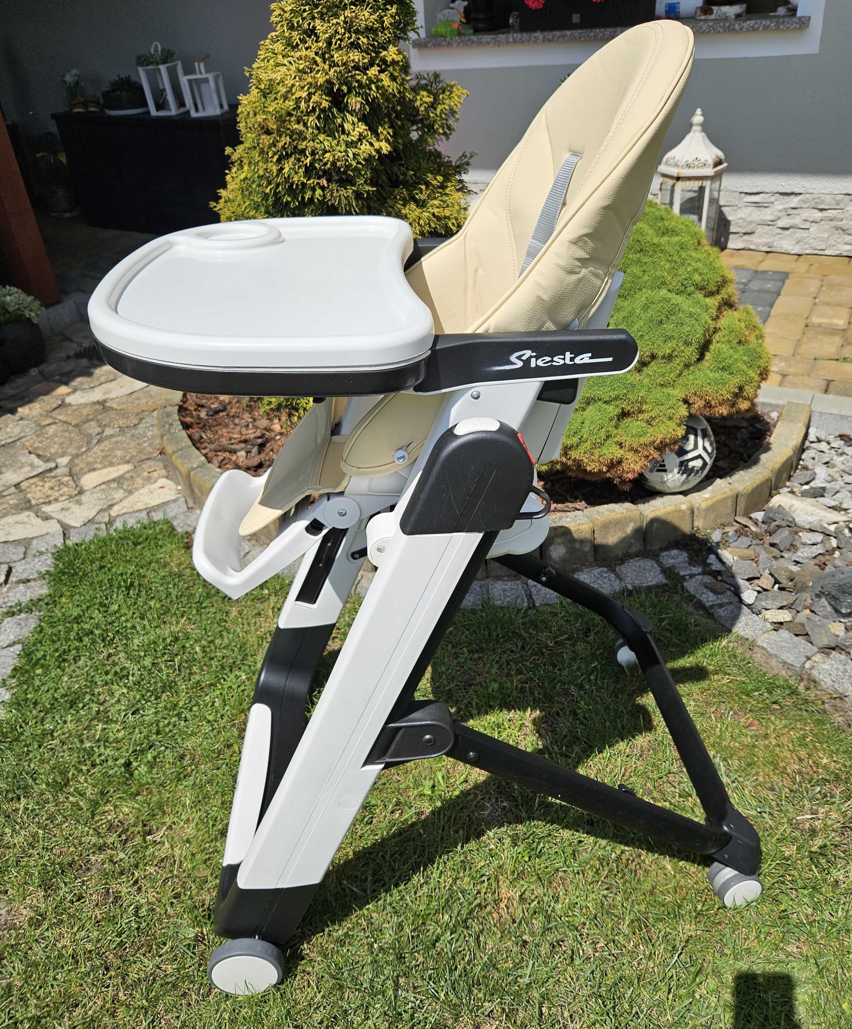 Sprzedam krzesełko do karmienia Peg Perego Siesta z funkcją leżaczka.