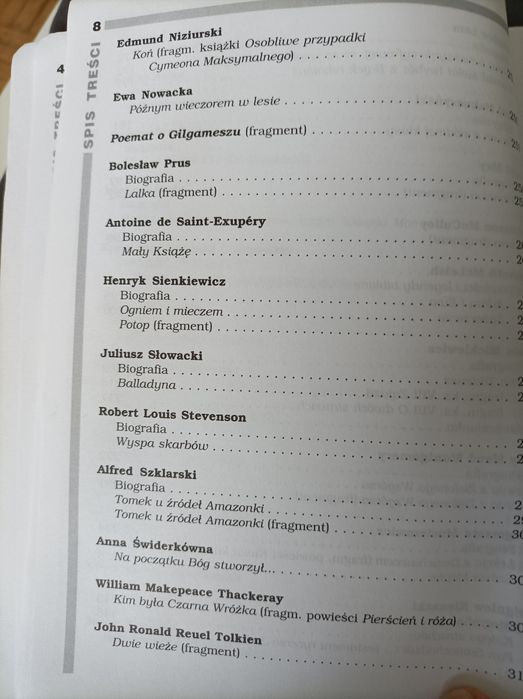 Opracowania lektury wiersze 6 klasa