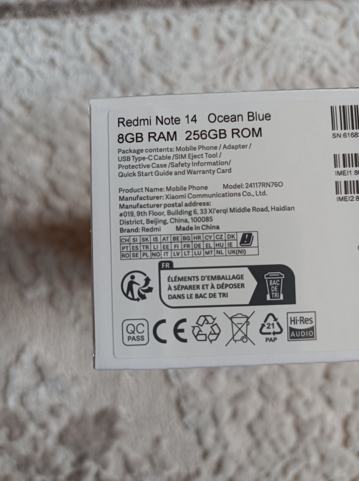 Xiaomi Redmi Note 14 8/256 з NFC +зарядка33Вт+чохол+захісна плівка