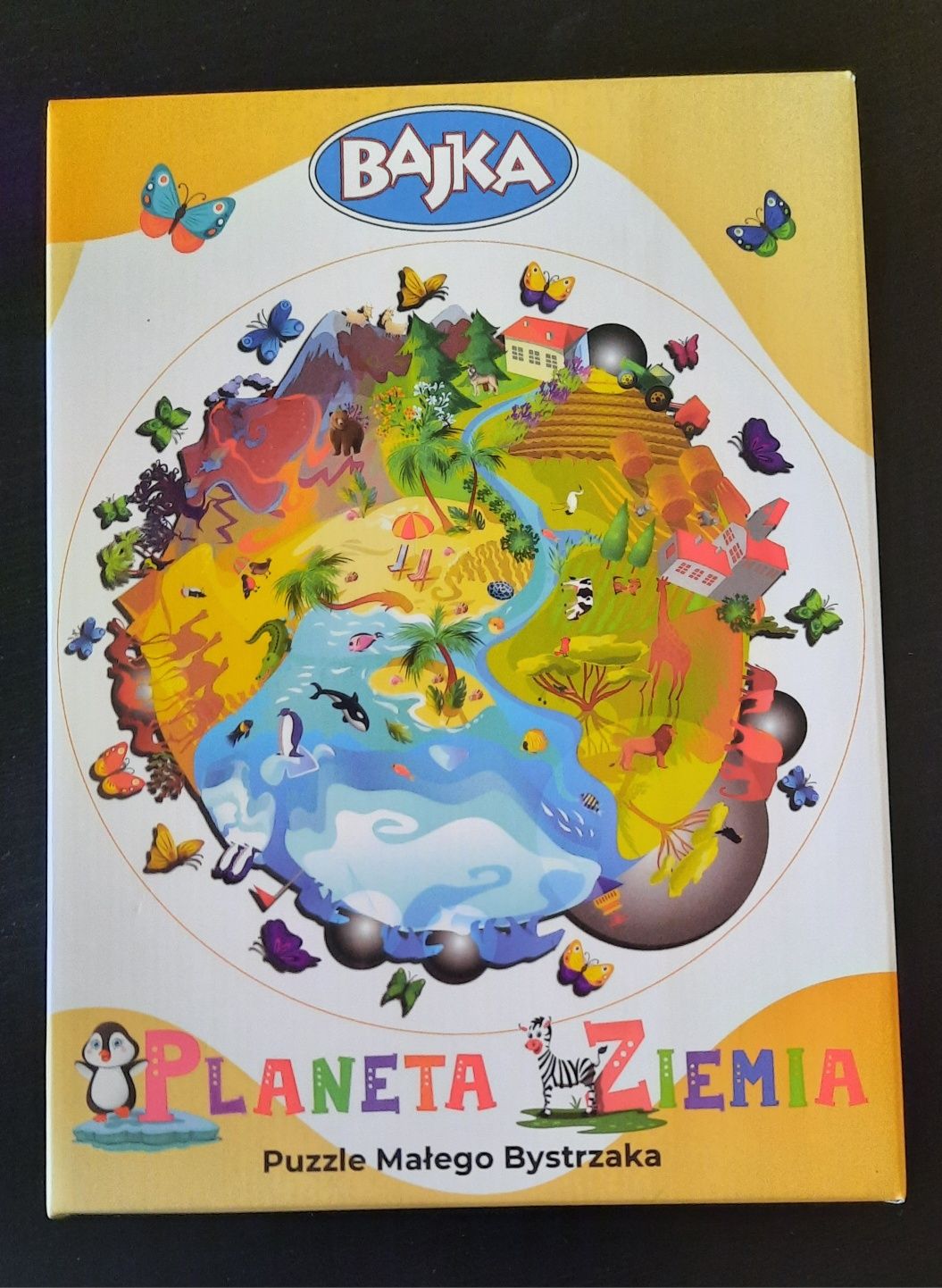 Puzzle Małego Bystrzaka, Planeta Ziemia, Bajka, 45 elementów