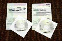 Pakiet oprogramowania: Microsoft Windows 98 + Word 2000 (Oryginał!)