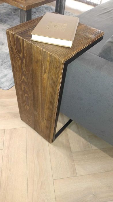 Zestaw stolik kawowy + boczny ze starego drewna LOFT OASIS