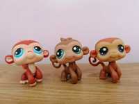 Littlest pet shop lps zestaw małpek z czerwonymi magnesami