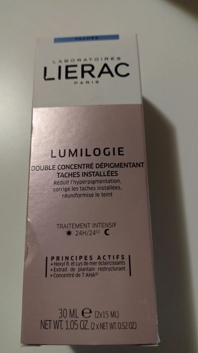 LIERAC LUMILOGIE Dwuetapowy koncentrat korygujący przebarwienia 24H