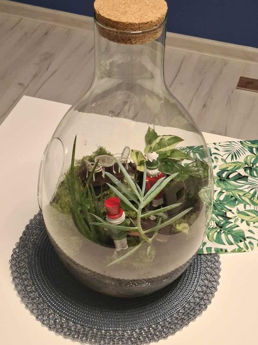 świąteczny las w słoiku