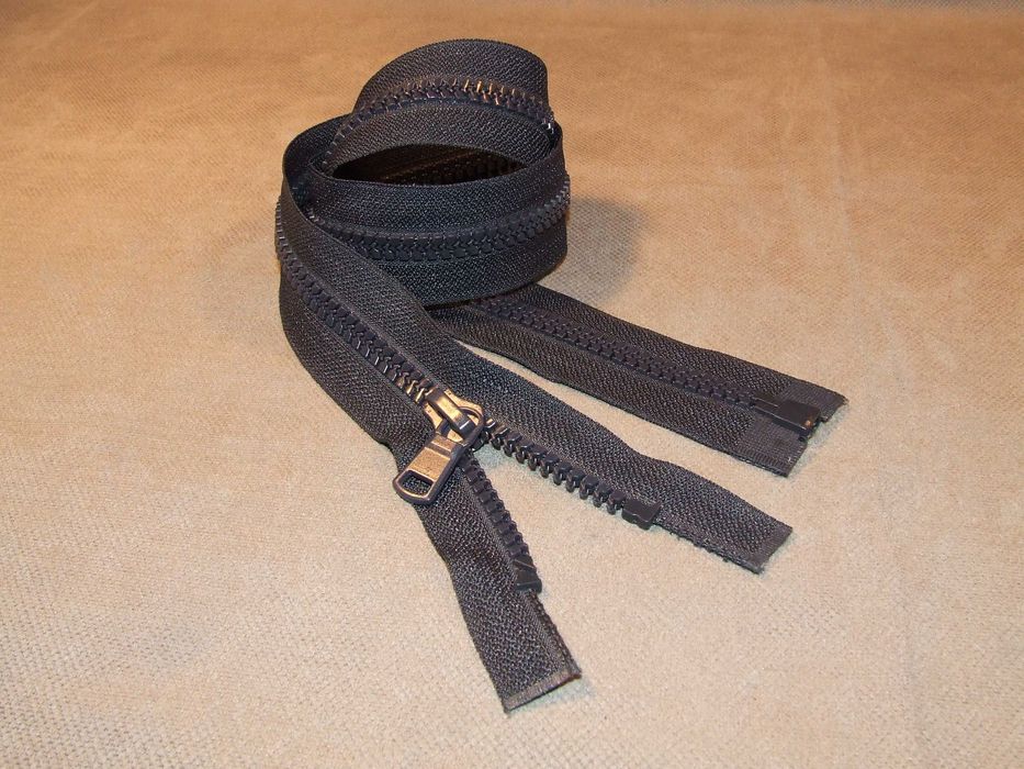 Молния трактор №8/1_бег/темно-синяя/80 см./застежка/застібка/змейка