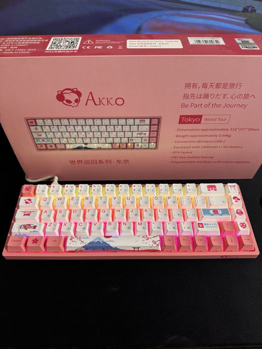 Ігрова клавіатура Akko 3068 v2 world tour tokyo