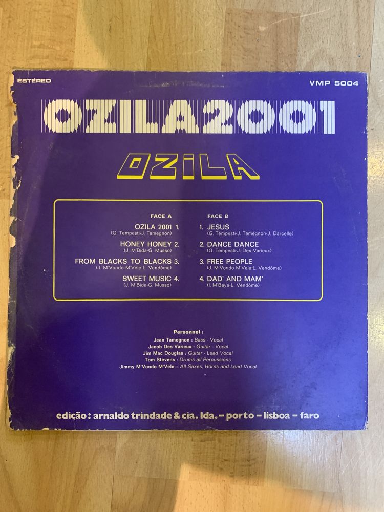 Disco vinil Ozila 2001