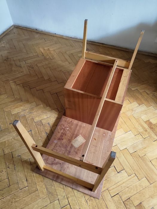 Biurko z lat 70, vintage PRL, prod. Jarocin, stan dobry