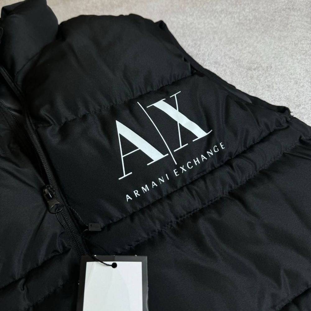 NEW SEASON Чоловічий жилет ARMANI EXCHANGE 2024 чорний безрукавка люкс