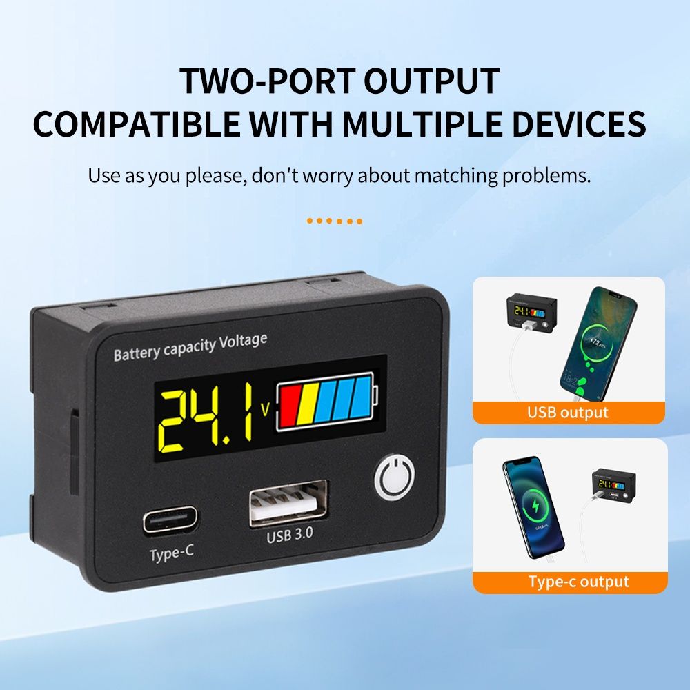Індикатор заряду акумулятора з USB, индикатор заряда аккумулятора