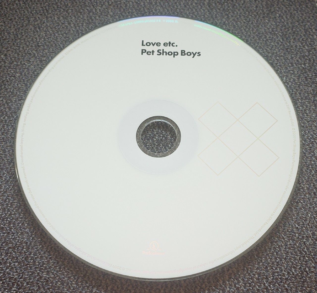 Pet Shop Boys Love Etc CD Single CDR6765