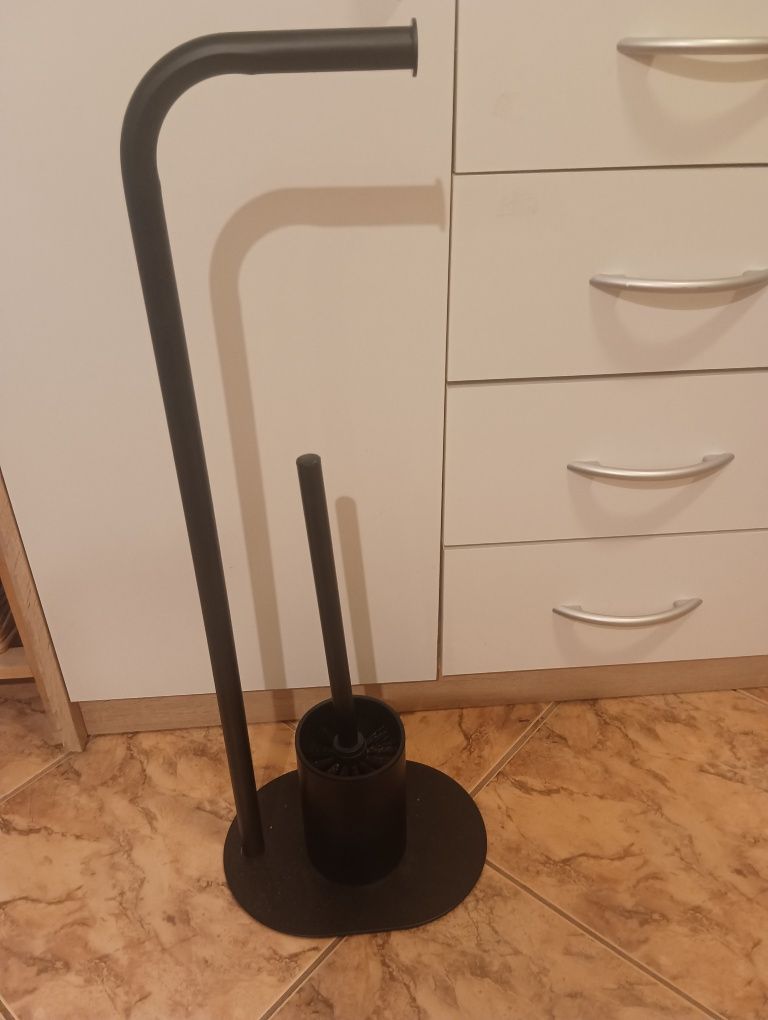 Nowy stojak na papier toaletowy  i szczotka