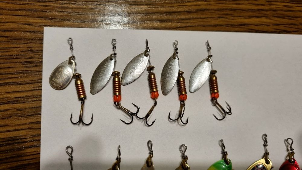 Obrotówki, gumy, przynęty