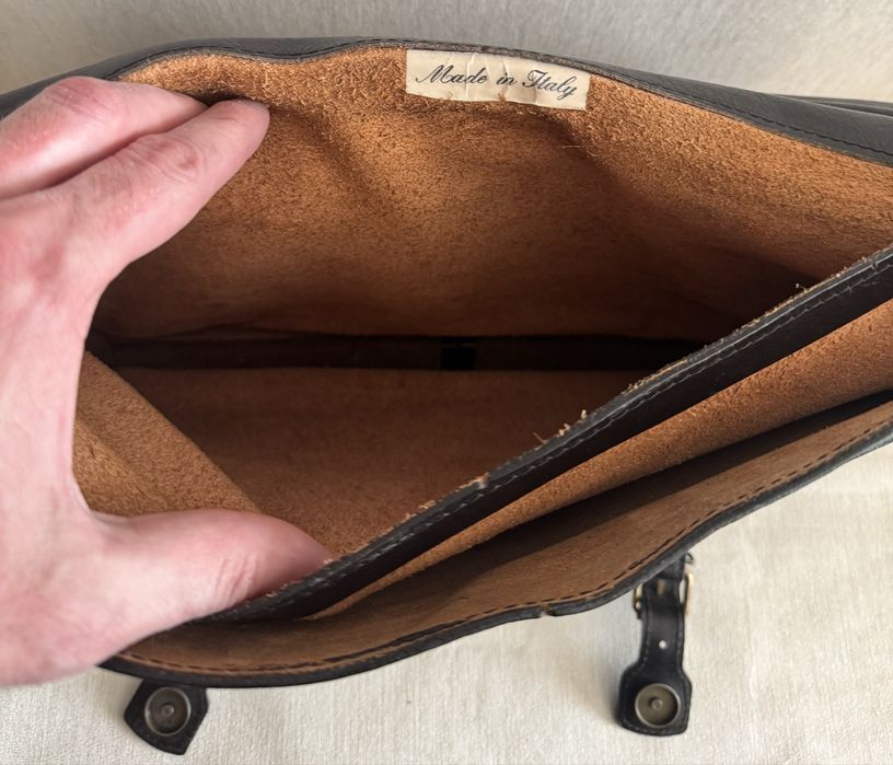 Вінтажний чоловічий шкіряний портфель