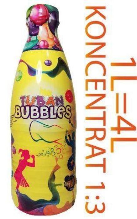 Płyn do baniek mydlanych koncentrat 1L TUBAN plastikowa,