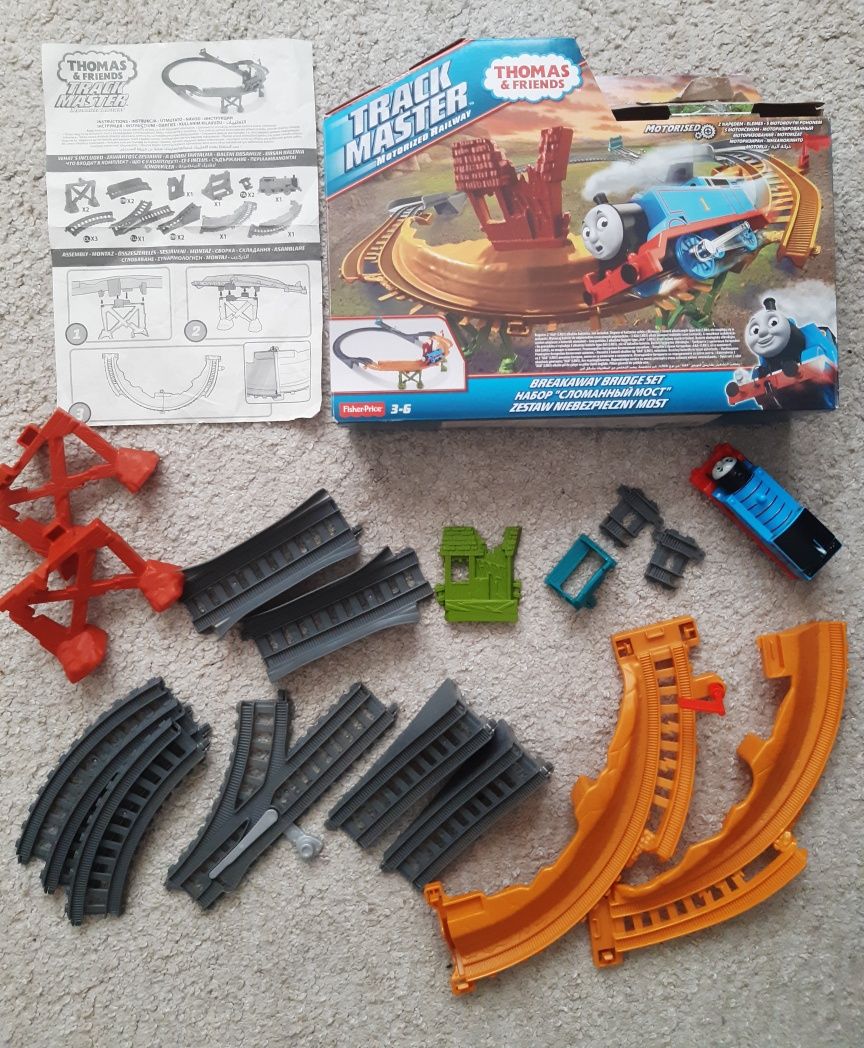 Track Master Fisher Price Tomek i Przyjaciele - Niebezpieczny Most