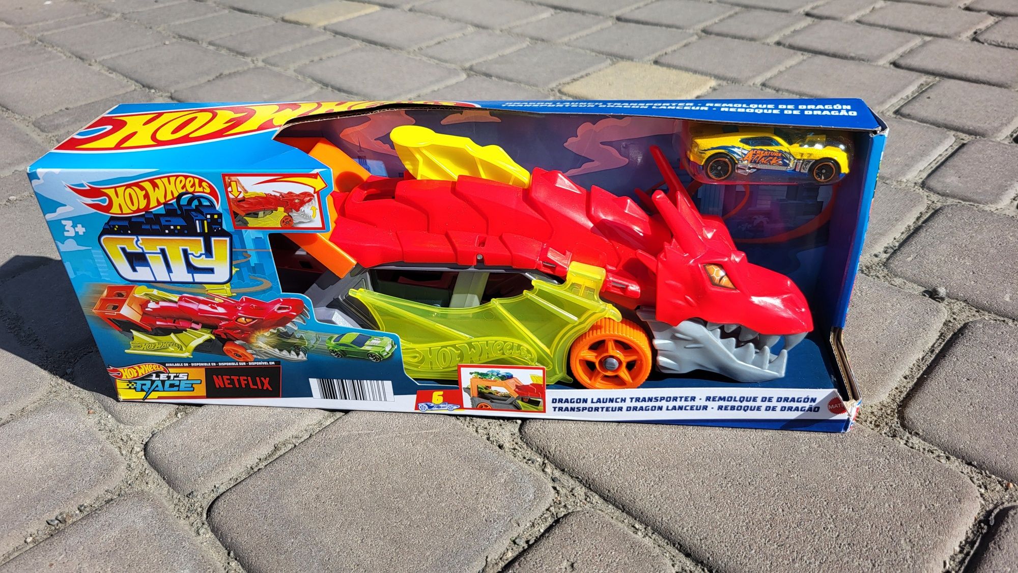 Автовоз Хот Вілс Паща дракона Hot Wheels Toy Car Track Set City Dragon