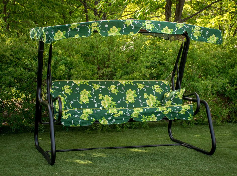 Садова Качеля - Патіо. Металеві Гойдалки Розкладні від виробника