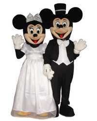 Mascotes Mickey e Minnie Noivos (Novas)