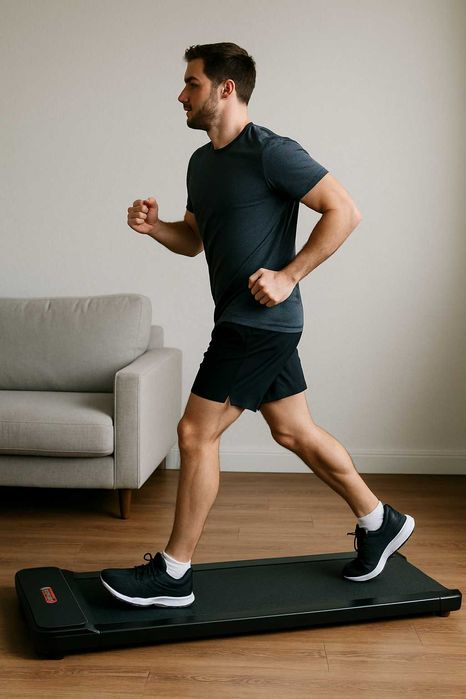 Бігова доріжка Treadmill до 120 кг 1100 Вт 6 км/год тиха компактна ТОП