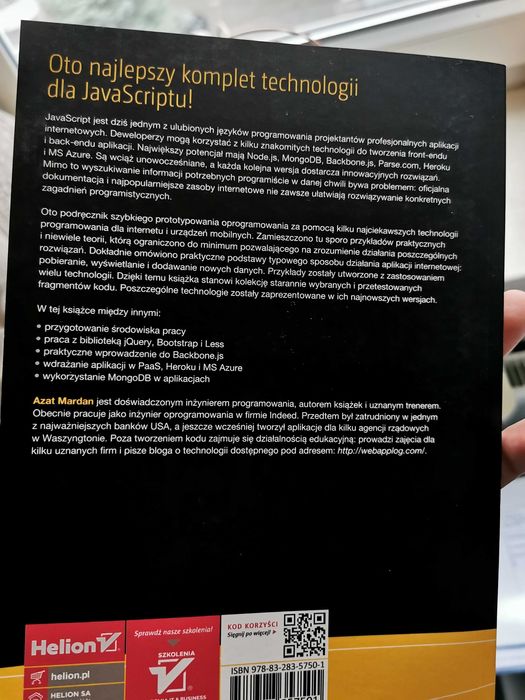 Wszechstronny JavaScript. + Full Stack JavaScript