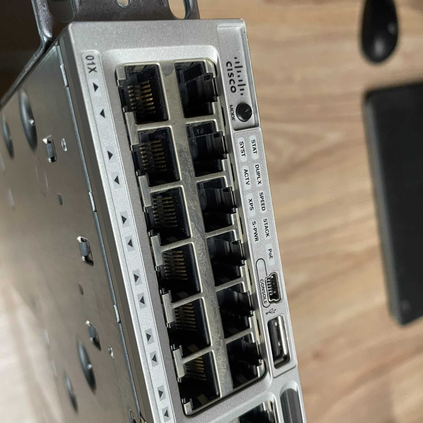 Switch CISCO CATALYST C3850-NM-2-10G 1U 19" Rack Klasa B