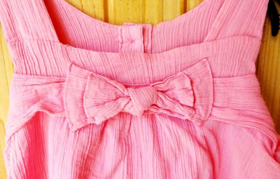 sukienka 2 3 lata różowa kokardka 98 cm