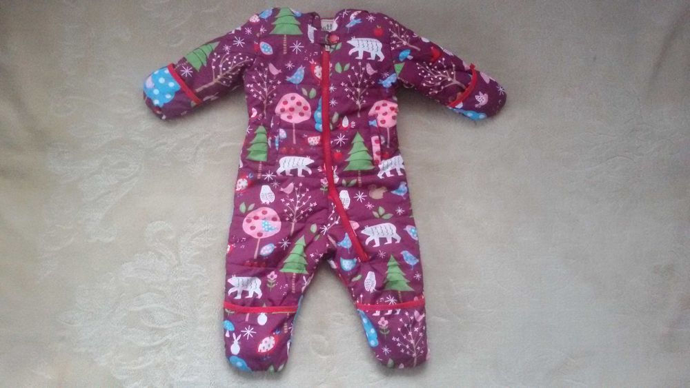 piękny ciepły zimowy kombinezon 2 - 3 lata